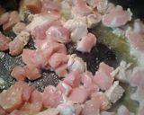 A picture of step 1 of Banana and Mango chicken.