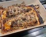 Une image de l'étape 8 de Filets de lieu, crème de poivron, abricot et ail noir.