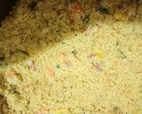 A picture of step 6 of Jollof cous cous.