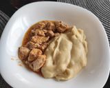 Sárgaborsó főzelék csirkemell pörköltettel recept fázis 7 fotója