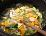 Foto del paso 4 de la receta: Sopa de verduras, forun culos, y arroz