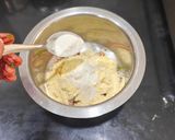 A picture of step 3 of Veggie's Salad Chilla (healthy weight loss).