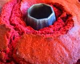 A picture of step 6 of Red Velvet Bundt Cake #eastercontest.