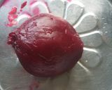 A picture of step 1 of Beetroot Bread Sticks Upma.