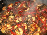 Camarones en salsa