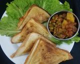 A picture of step 15 of Cheese & veggies sandwiches.