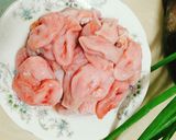 Hình bước làm 1 của món Bao tử cá xào cải thìa