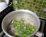 Foto langkah ke 3 dari resep Bayam Jagung Baso Sapi Simpel.