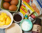 Foto langkah ke 1 dari resep Bolu Gulung Cokelat Ekonomis.