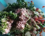 A picture of step 3 of Veg and sprouts cutlet.