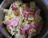 A picture of step 2 of Simmered Wombok, Pork & Enoki.