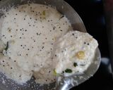 A picture of step 1 of Masala Rava Idlis.
