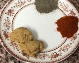 A picture of step 1 of Peshawari kadai chicken.