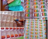 Foto langkah ke 5 dari resep Lidah Kucing Rainbow.