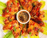 A picture of step 3 of Honey and soy chicken wings.