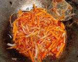 Foto langkah ke 5 dari resep Salmon Crispy Asam Manis Pedas.