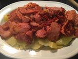 Lacón con patatas y huevo