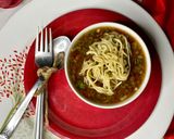 A picture of step 6 of Manchow Soup.