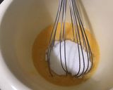 Une image de l'étape 5 de Flan surprise aux prunes et rhubarbe rose.