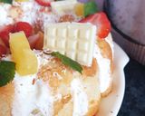 Une image de l'étape 9 de Charlotte aux ananas 🍍 et chantilly.