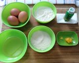 Foto langkah ke 1 dari resep Bolu Pandan Magicom Tanpa Mixer Ala Anak Kosan.