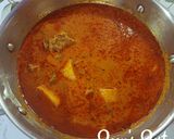 A picture of step 5 of Hyderabadi Aloo Gosht Mahi Khaliya.
