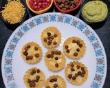 A picture of step 1 of Basket chaat.