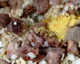 Sertés pecsenye, majoránnás csirkemájjal, savanyúkáposztával recept fázis 2 fotója