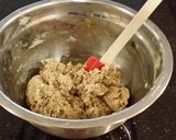 A picture of step 5 of Coffee Shortbread Cookies with Toffee Chips.
