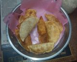 A picture of step 16 of North indian  gujiya in bengali style.