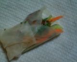A picture of step 4 of Rice paper roll with pork.