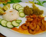 A picture of step 4 of Spicy Shrimp Almost a la Diabla.