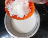 A picture of step 2 of Radish idli/ muli idli.