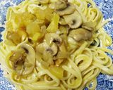 Foto del paso 3 de la receta Pasta con manzana y champis