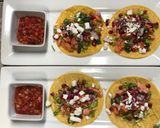 A picture of step 9 of Grilled Salmon Tacos w/ Jalapeño Pomegranate Salsa.
