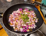 Indiai, Spenót, brokkoli egytálétel (Saag) recept fázis 2 fotója