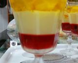 A picture of step 4 of Mango custard jelly.