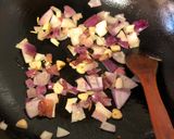 A picture of step 3 of Tahchin (Persian Saffron Rice Cake).