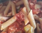 Foto del paso 4 de la receta Macarrones integrales con atún y calabacín