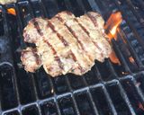 A picture of step 3 of Greek style home burgers.