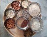 A picture of step 1 of Nutty Crunchy Oats Chivda.