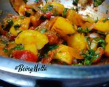 A picture of step 8 of Jowar-Radish Paratha with  Aloo Methi Subzi.
