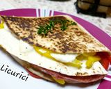 Pas rețetă Triunghi de tortilla umplut 3 fotografie