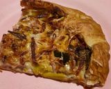 Une image de l'étape 8 de Tarte poireaux, champignons et jambon.