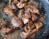 A picture of step 3 of Chicken Kaleji stir fry.