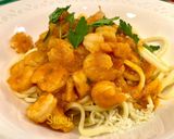 A picture of step 9 of Mom’s Shrimp Linguine Worthy of Michelin Stars!.