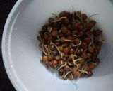 A picture of step 2 of "Boiled sprouted Chickpeas"(Chana) #Cookpad.