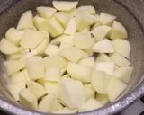 A picture of step 1 of Pan fried swordfish with peppers and potatoes.