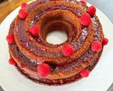 Une image de l'étape 8 de Gâteau aux framboise et confiture de fraise.