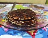 Foto langkah ke 5 dari resep Pancake coklat / keju (tepung instan).